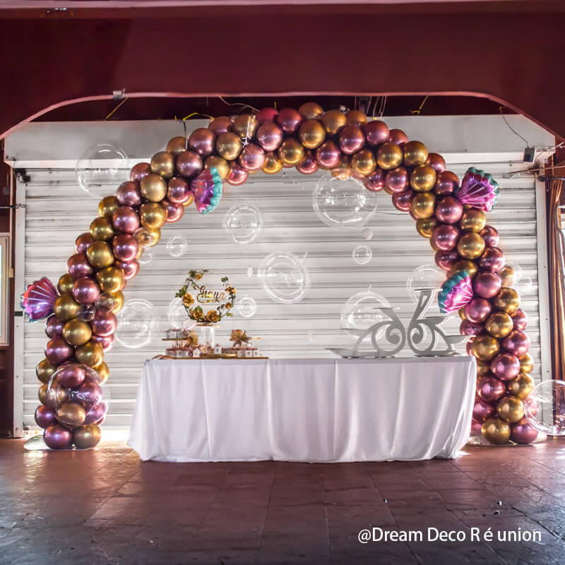 10x8 Ft Aluminum Balloon Arch Frame Wedding Arch Stand-ubackdrop