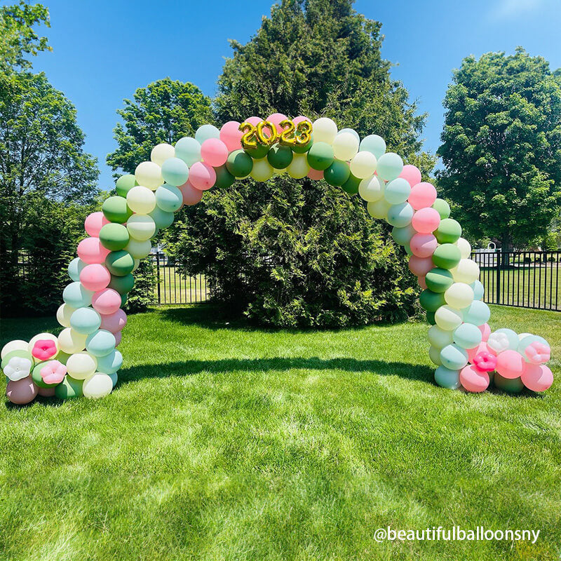 10x8 Ft Aluminum Balloon Arch Frame Wedding Arch Stand-ubackdrop
