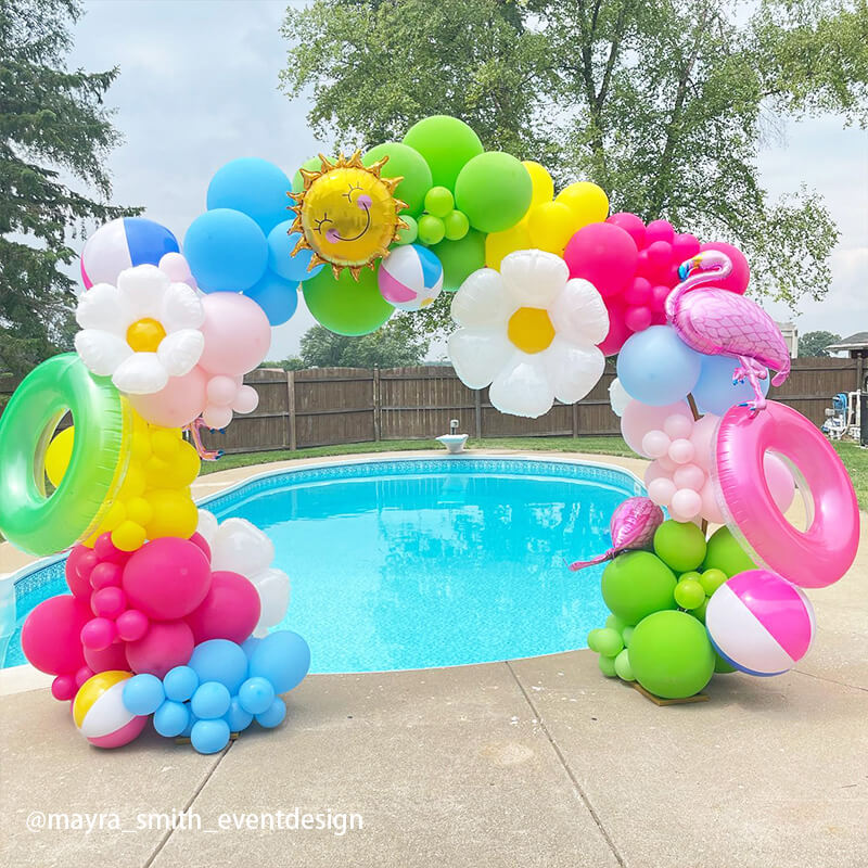 10x8 Ft Aluminum Balloon Arch Frame Wedding Arch Stand-ubackdrop