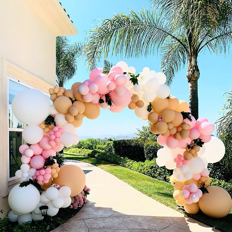 10x8 Ft Aluminum Balloon Arch Frame Wedding Arch Stand-ubackdrop