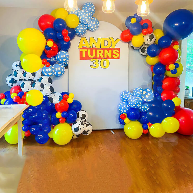 Light Blue Chiara Arch Cover-ubackdrop