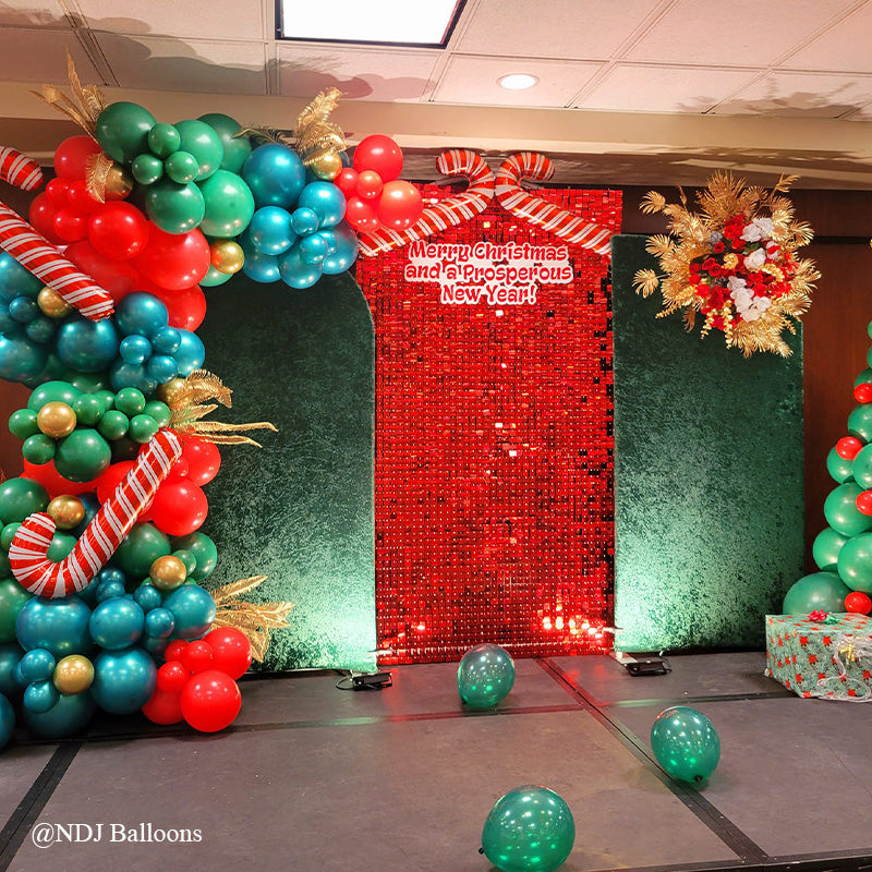 Red Shimmer Wall Panels – Easy Setup Wedding/Event/Theme Party Decorations-ubackdrop