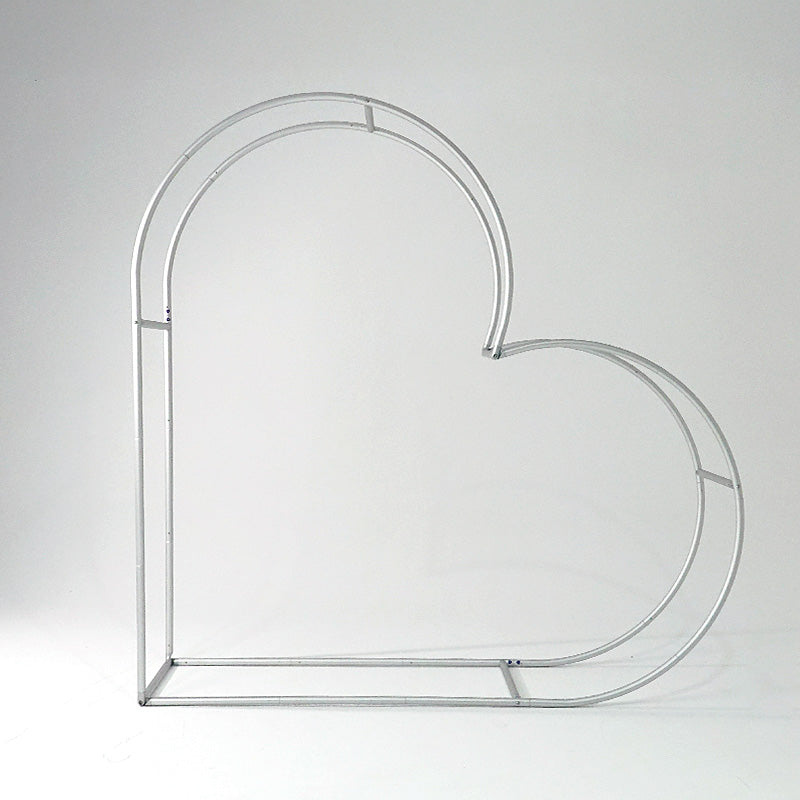 3D 8x8ft Double Layer Side Laying Heart for Party Decor Backdrop Stand-ubackdrop