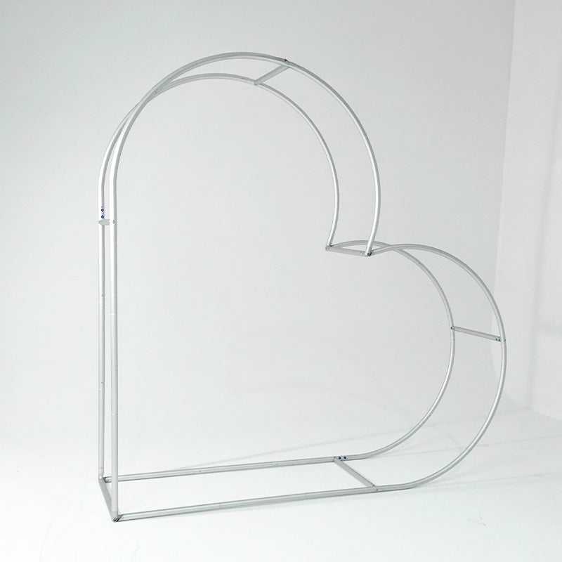 3D 8x8ft Double Layer Side Laying Heart for Party Decor Backdrop Stand-ubackdrop