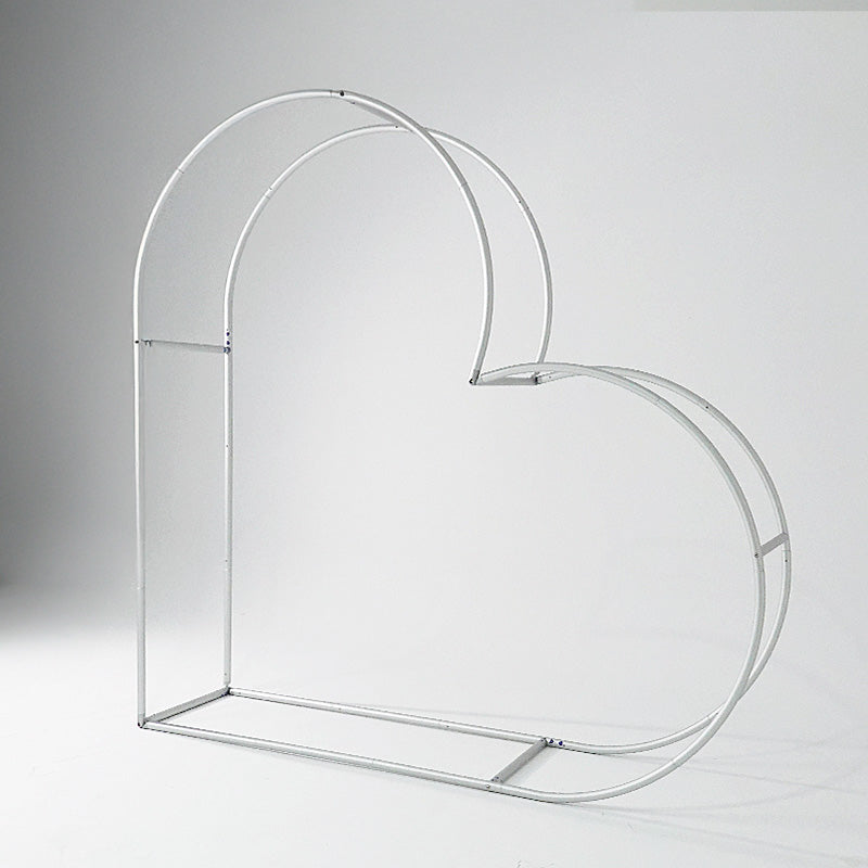 3D 8x8ft Double Layer Side Laying Heart for Party Decor Backdrop Stand-ubackdrop