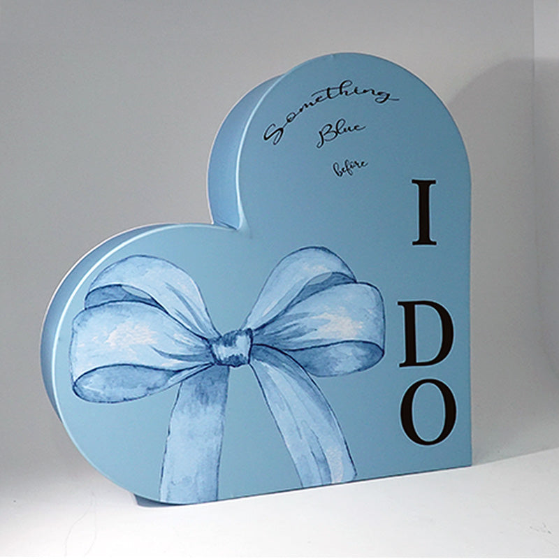 3D 8x8ft Double Layer Side Laying Heart for Party Decor Backdrop Stand-ubackdrop