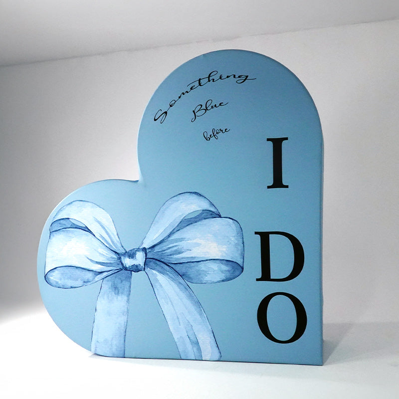 3D 8x8ft Double Layer Side Laying Heart for Party Decor Backdrop Stand-ubackdrop