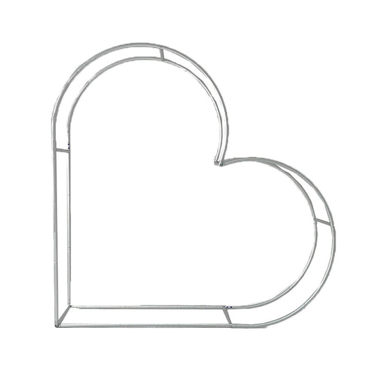 3D 8x8ft Double Layer Side Laying Heart for Party Decor Backdrop Stand-ubackdrop