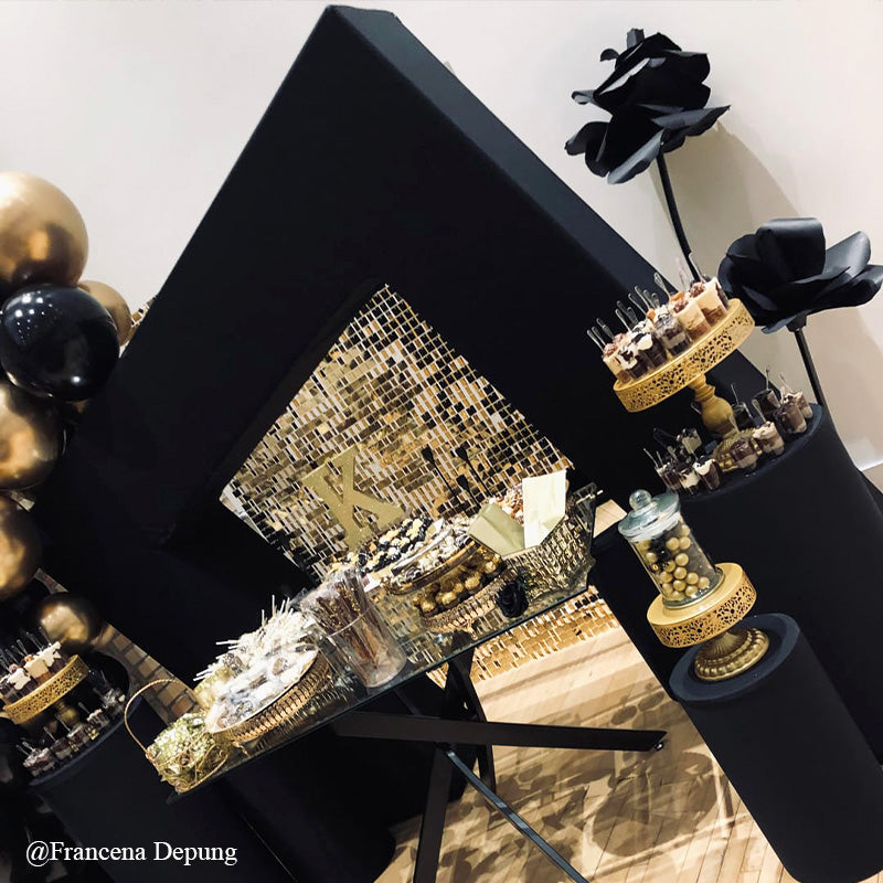 3D Arches Party Backdrop Stand for Birthday&Baby Shower&Wedding Party Decoration-ubackdrop