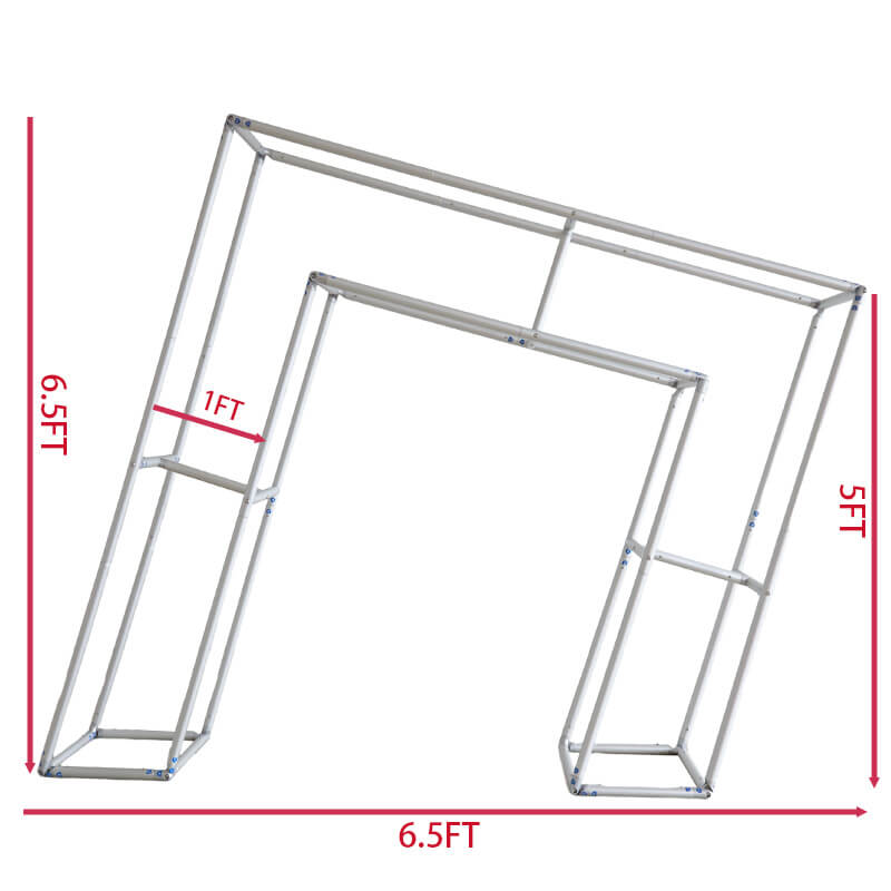 3D Arches Party Backdrop Stand for Birthday&Baby Shower&Wedding Party Decoration-ubackdrop