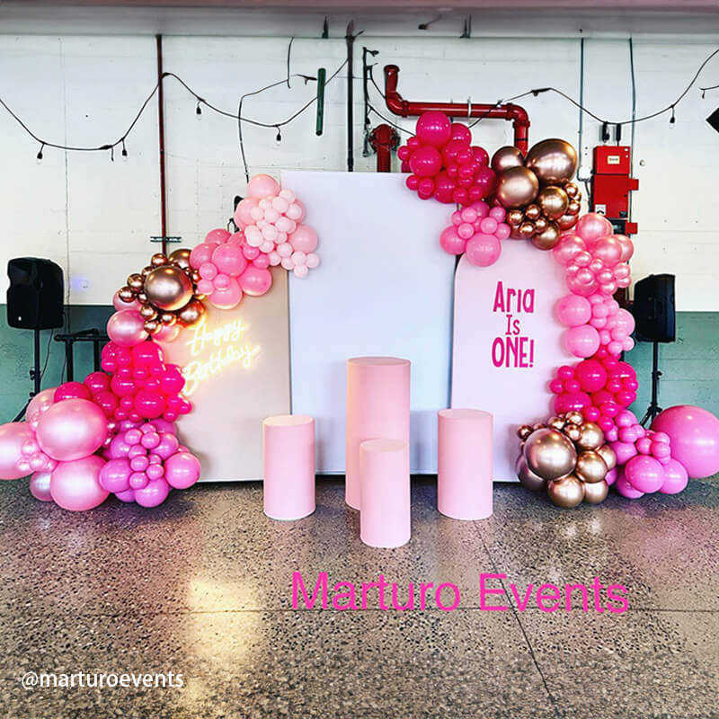 3x7ft Party Backdrop Stand Party Decor Baby Shower Birthday Rectangular Wall Stand-ubackdrop