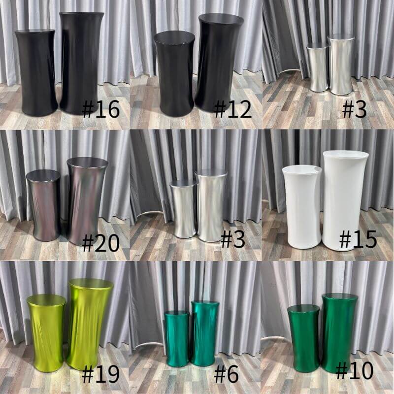 Bling Bling Solid Color Pedestal Cover