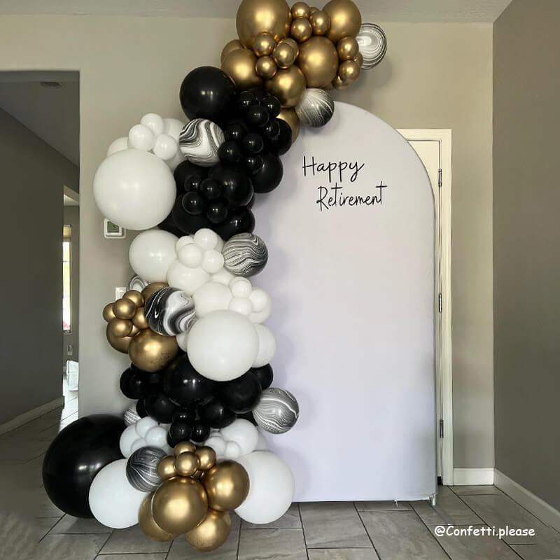 5X7ft Chiara Arched Backdrop Custom Arched Wall Backdrop Cover for Party Decoration-ubackdrop