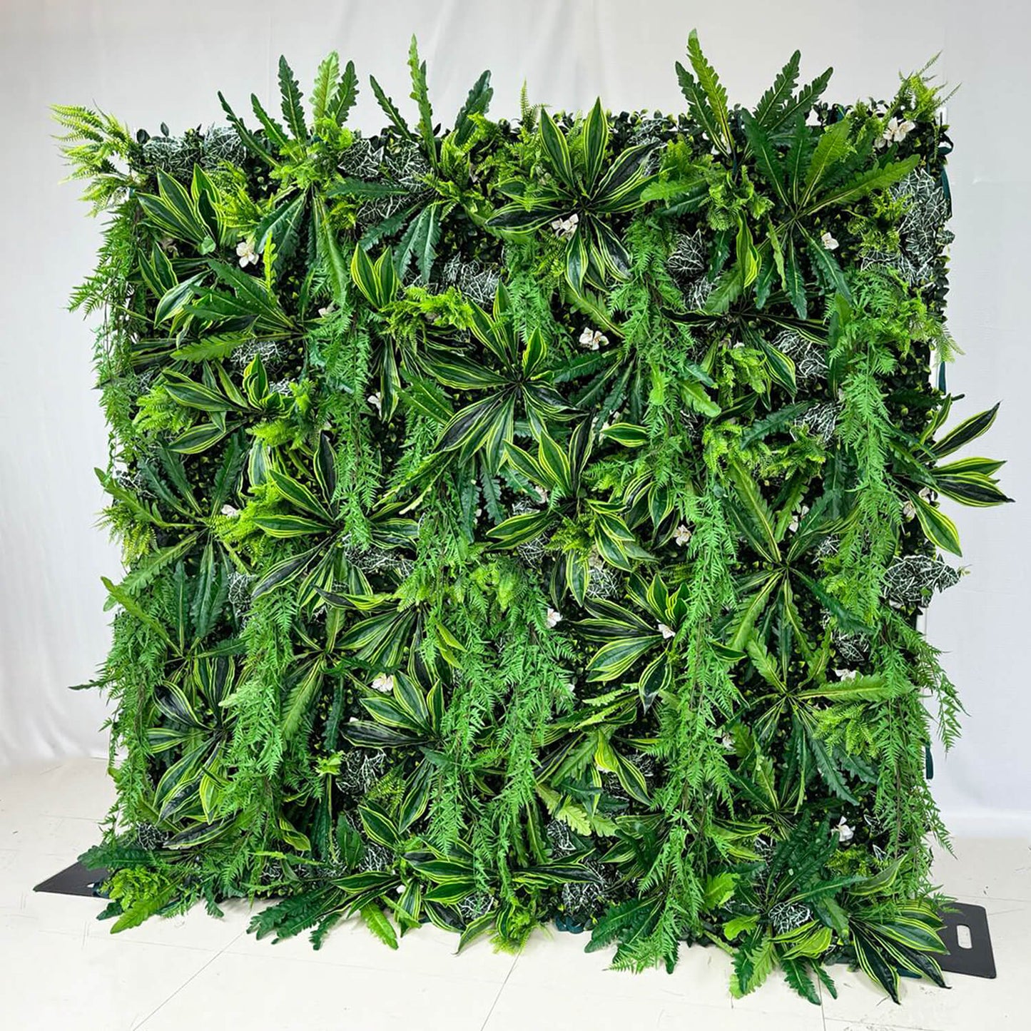 5D Green Jungle Fabric Artificial Flower Wall Party Decor Outdoor-ubackdrop
