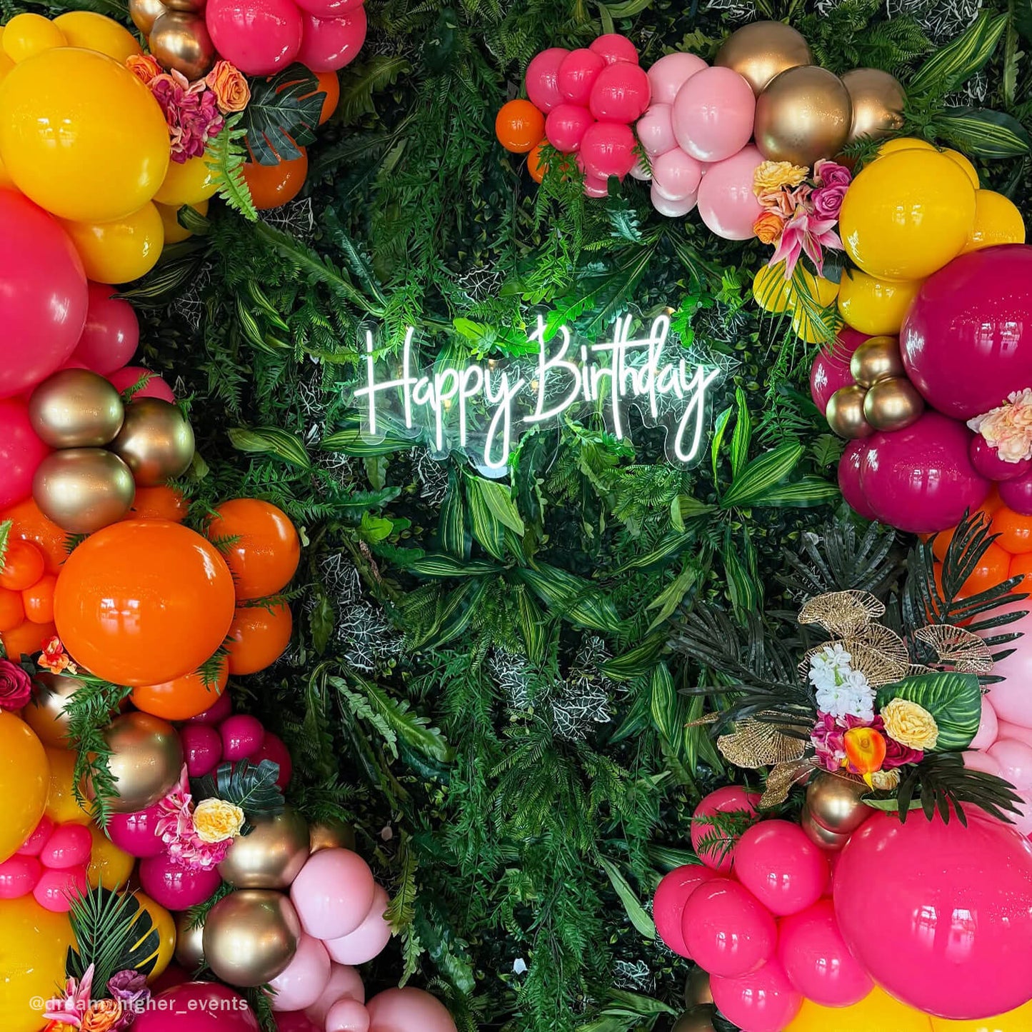 5D Green Jungle Fabric Artificial Flower Wall Party Decor Outdoor-ubackdrop
