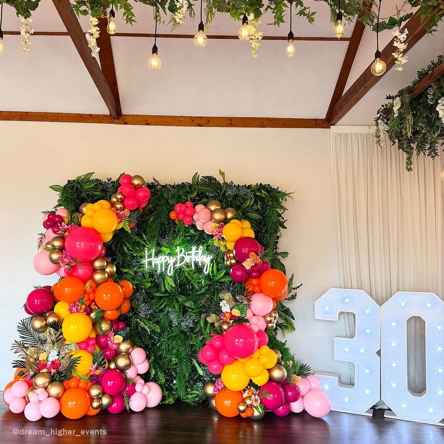 5D Green Jungle Fabric Artificial Flower Wall Party Decor Outdoor-ubackdrop