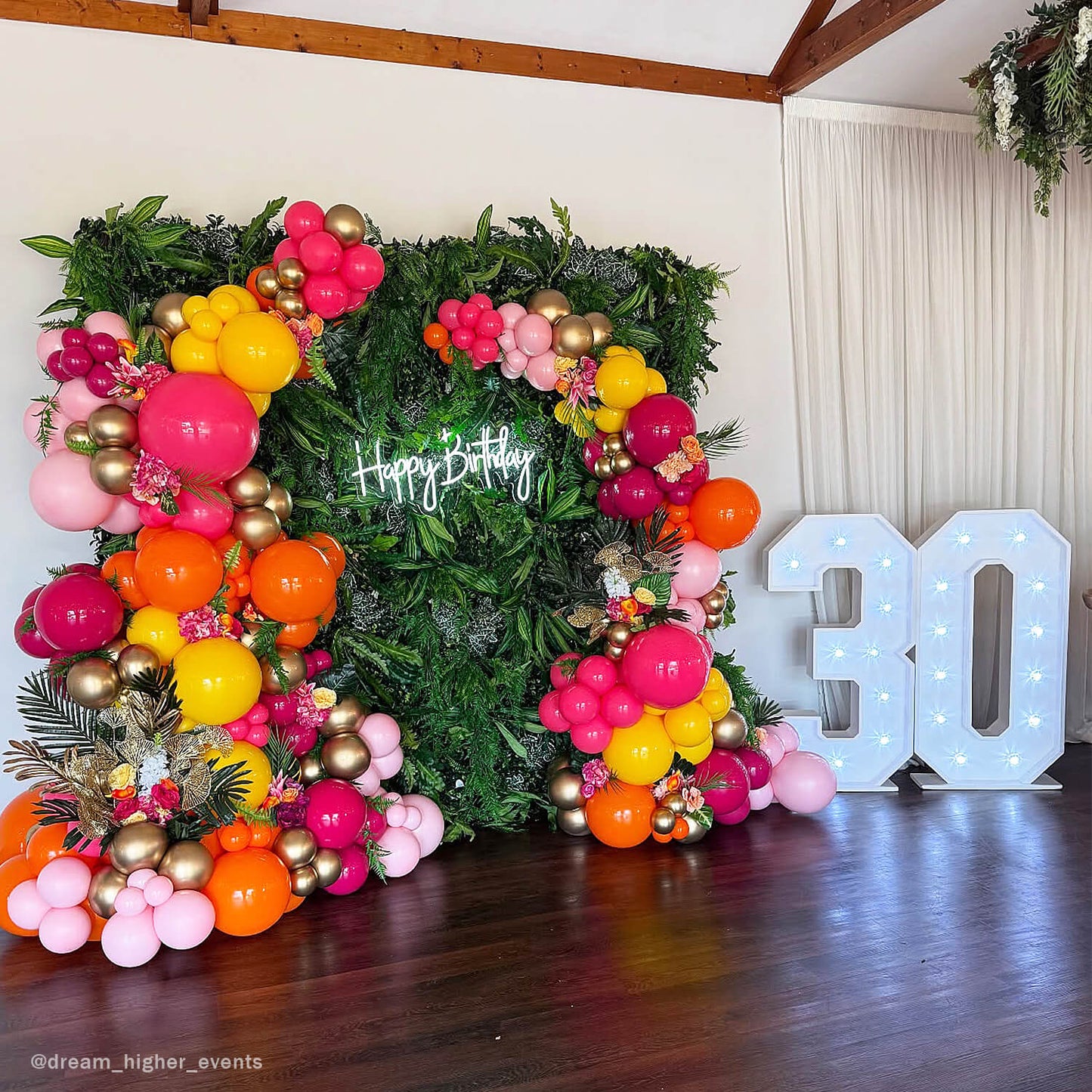 5D Green Jungle Fabric Artificial Flower Wall Party Decor Outdoor-ubackdrop