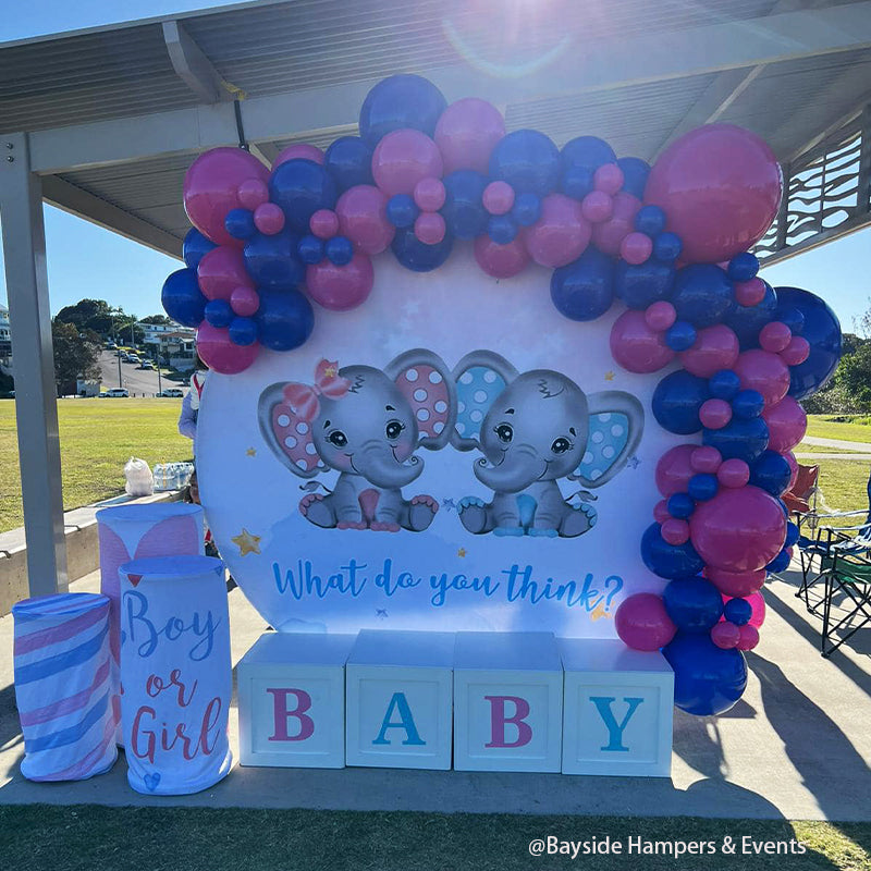 Party & Hoop Balloon Circle Loop Flower Arch Photo Booth Backdrop Stand Round Backdrop-ubackdrop