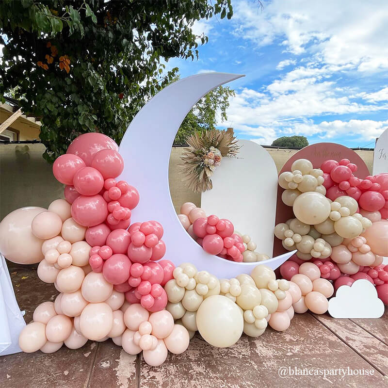 6.5ft Portable Crescent Moon Shape Stand for Baby Showers & Birthday & Wedding Events-ubackdrop