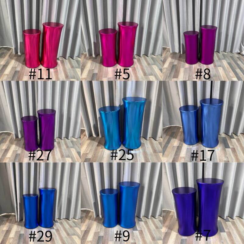Bling Bling Solid Color Pedestal Cover