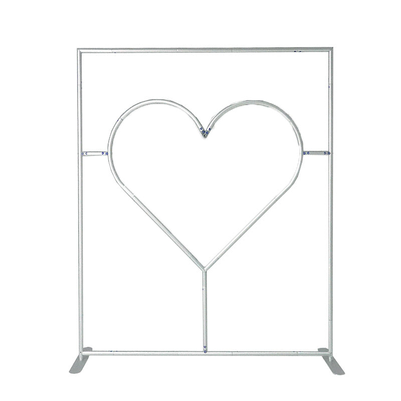 6x6.8ft Cutout Heart Frame for Wedding Party Decor Backdrop Stand-ubackdrop