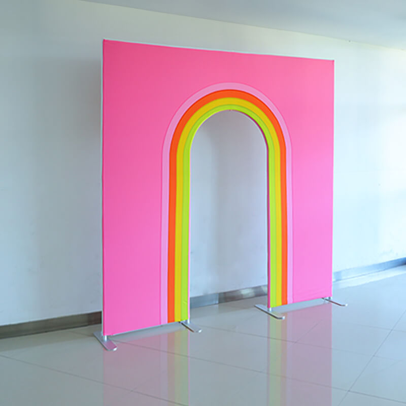 7.5x7.5ft Birthday Party Flower Arch Frame Welcome Stand Door-ubackdrop