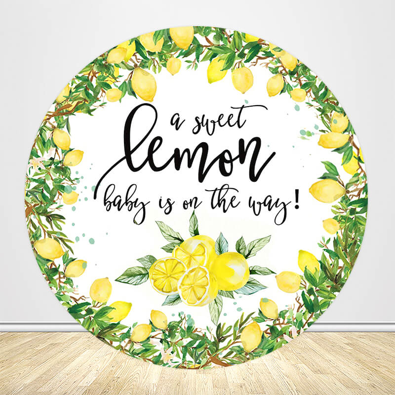 A Sweet Lemon Baby Theme Baby Shower Party Decoration Backdrop-ubackdrop