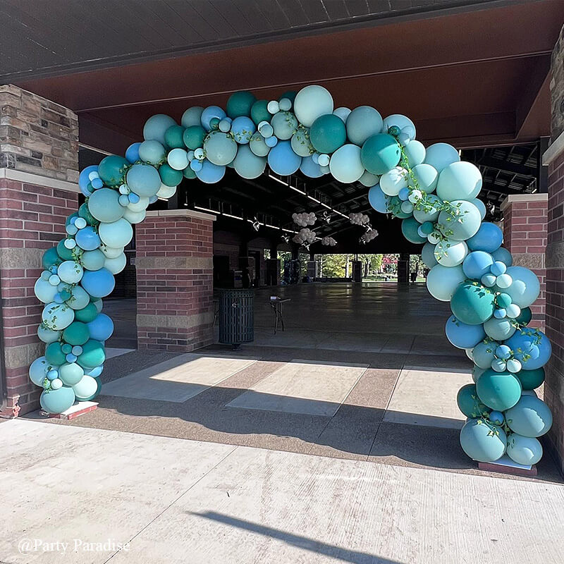 10x8 Ft Aluminum Balloon Arch Frame Wedding Arch Stand-ubackdrop
