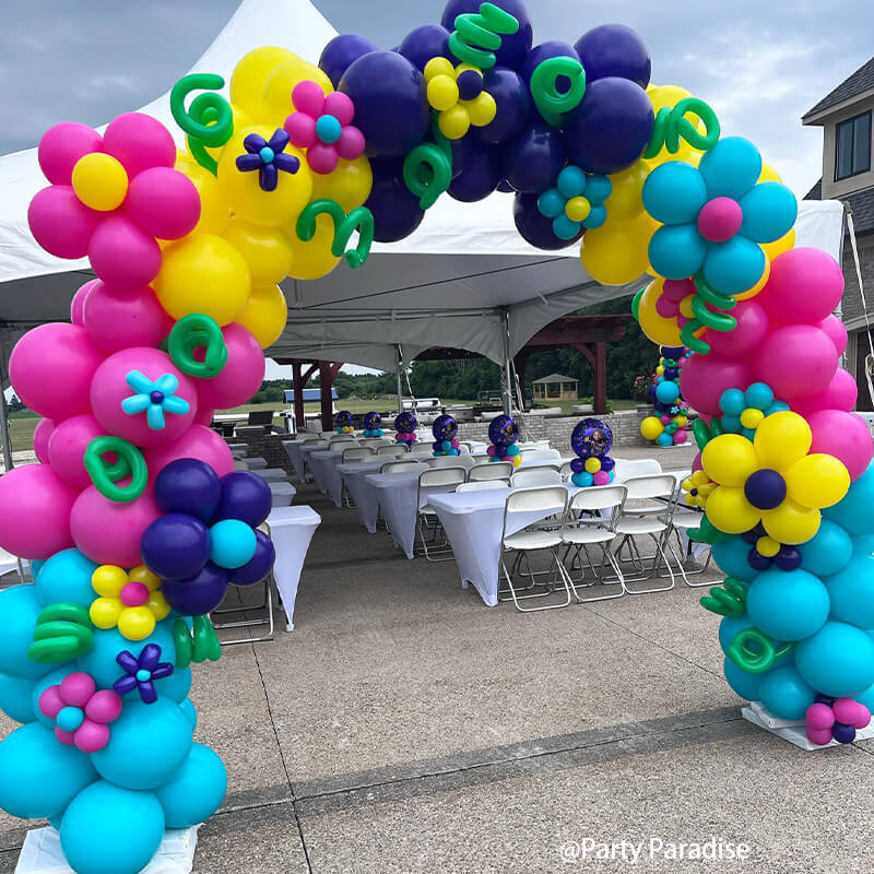 10x8 Ft Aluminum Balloon Arch Frame Wedding Arch Stand-ubackdrop