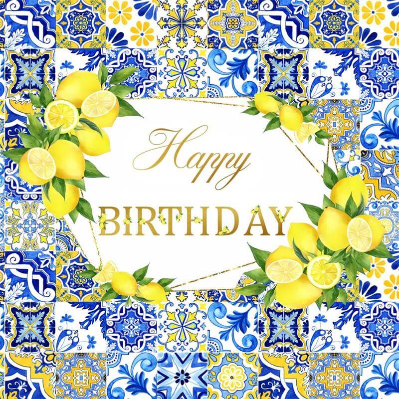 Amalfi Coast Birthday Baby Shower Party Backdrop Cover-ubackdrop