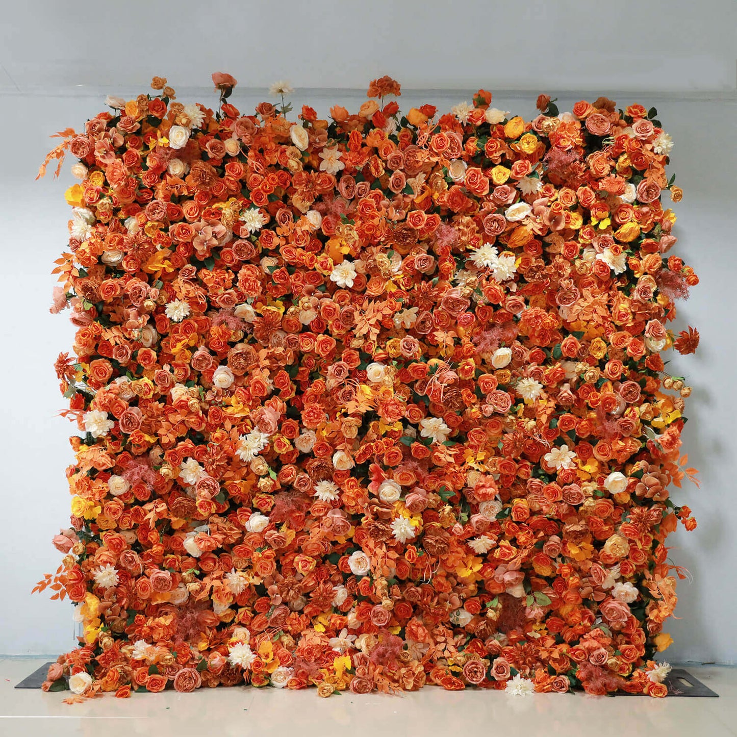 Fall Garden Fabric Artificial Flower Wall for Wedding Decoration-ubackdrop