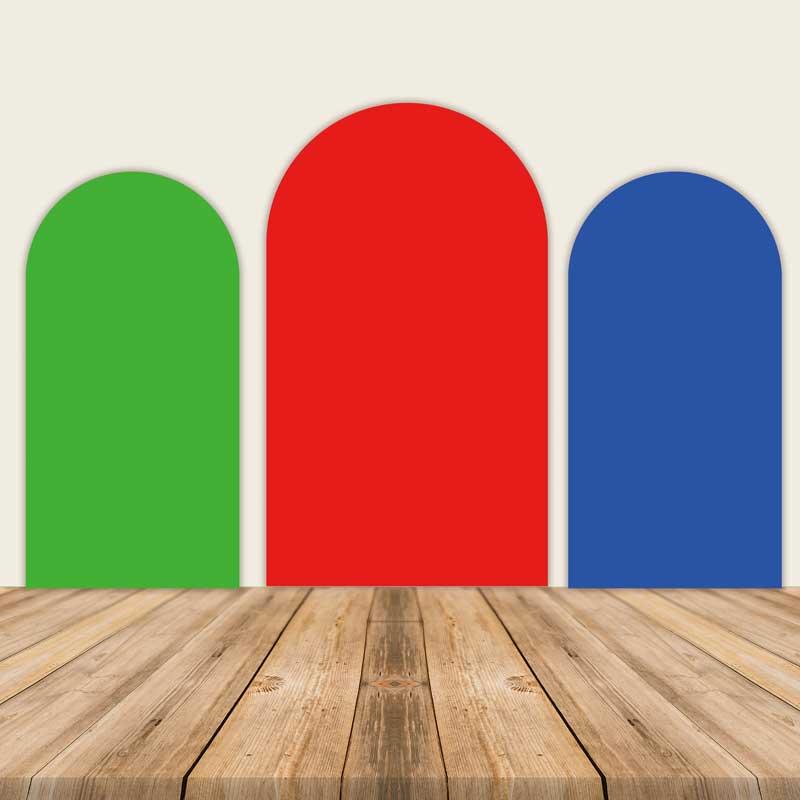 Red Green Blue Chiara Backdrop Arched Wall Covers ONLY-ubackdrop