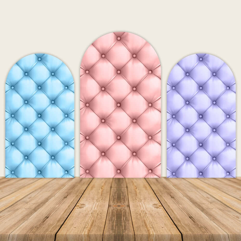 Leather Baby Shower Birthday Party Arch Walls Backdrop-ubackdrop