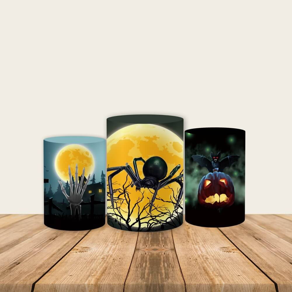 Halloween Horror Nights Theme Party Fabric Pedestal Covers-ubackdrop