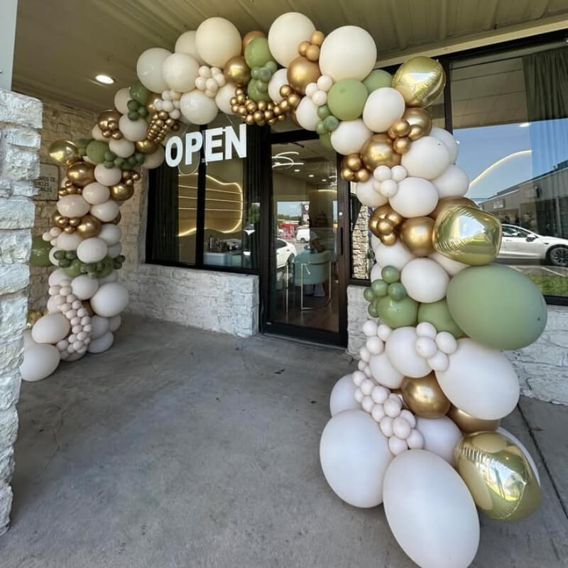 10x8 Ft Aluminum Balloon Arch Frame Wedding Arch Stand-ubackdrop