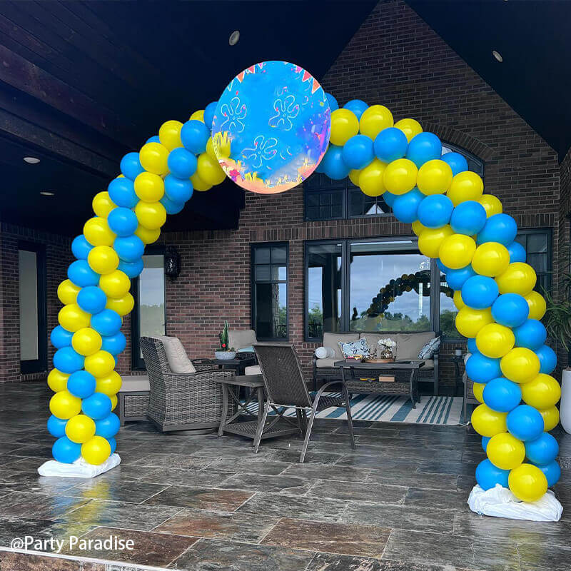 10x8 Ft Aluminum Balloon Arch Frame Wedding Arch Stand-ubackdrop