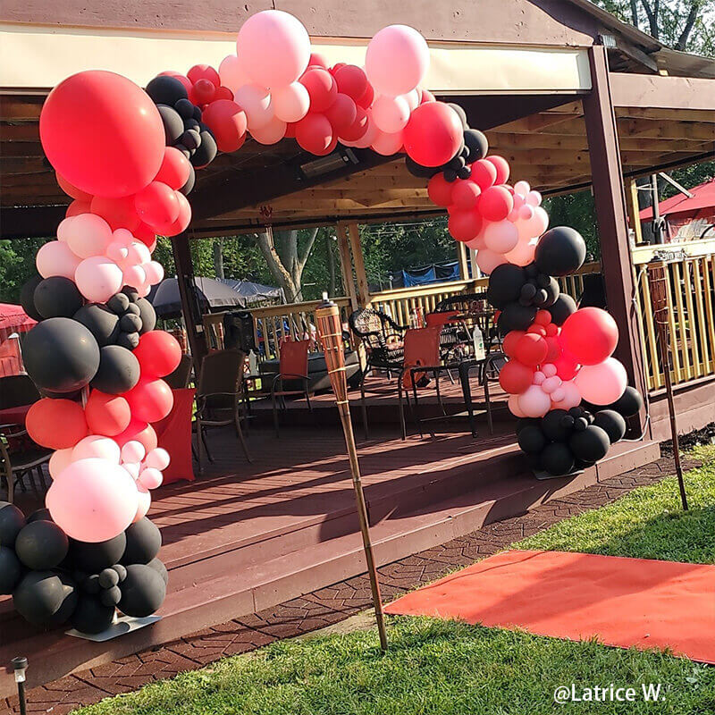 10x8 Ft Aluminum Balloon Arch Frame Wedding Arch Stand-ubackdrop