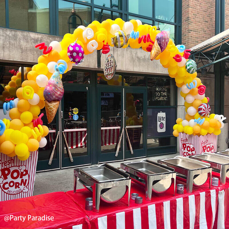 10x8 Ft Aluminum Balloon Arch Frame Wedding Arch Stand-ubackdrop