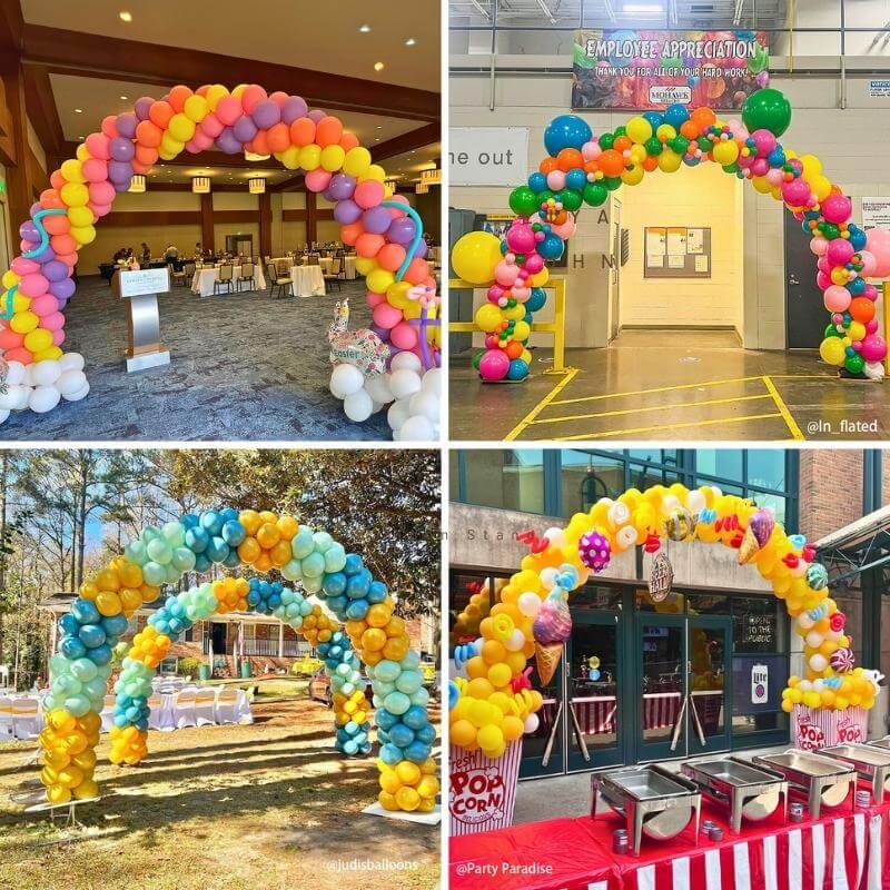 10x8 Ft Aluminum Balloon Arch Frame Wedding Arch Stand-ubackdrop
