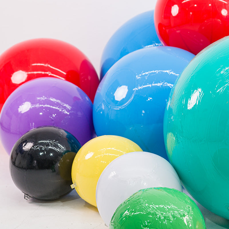 Cyan Big Matte Inflatable Balls – Reusable Party & Event Decor-ubackdrop