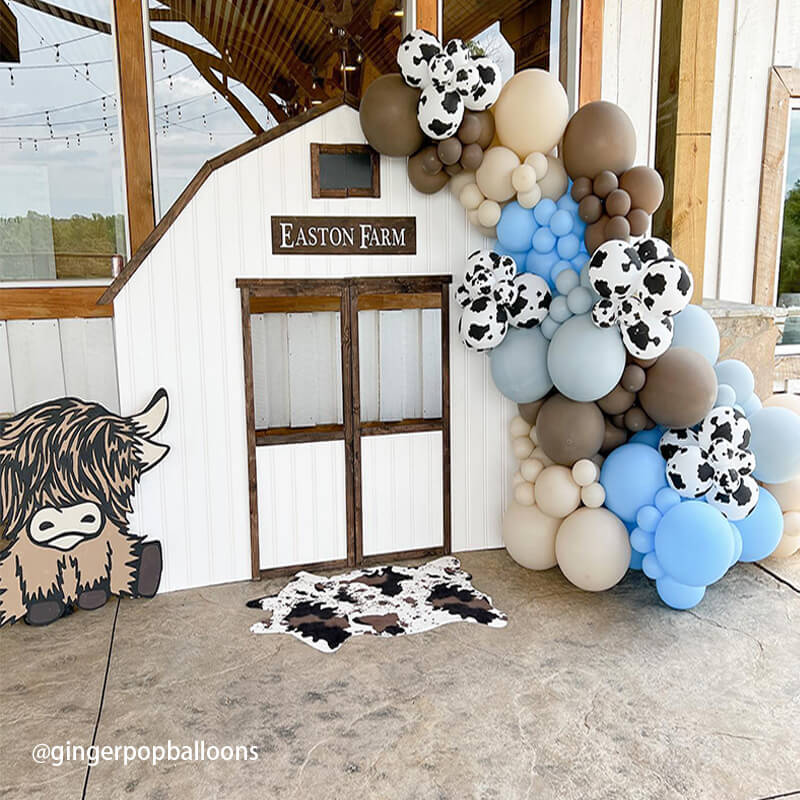 7x7ft Barn Backdrop Stand | Birthday Party Decoration Prop-ubackdrop