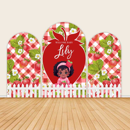 Berry 1st Birthday Sweet Party Decor Arch Backdrop Covers-ubackdrop
