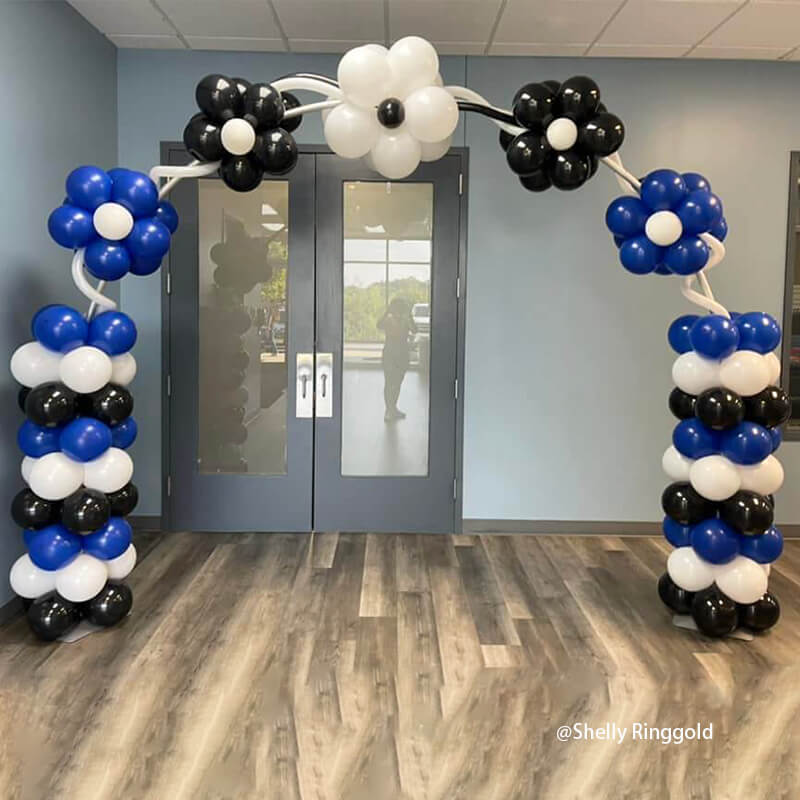 10x8 Ft Aluminum Balloon Arch Frame Wedding Arch Stand-ubackdrop