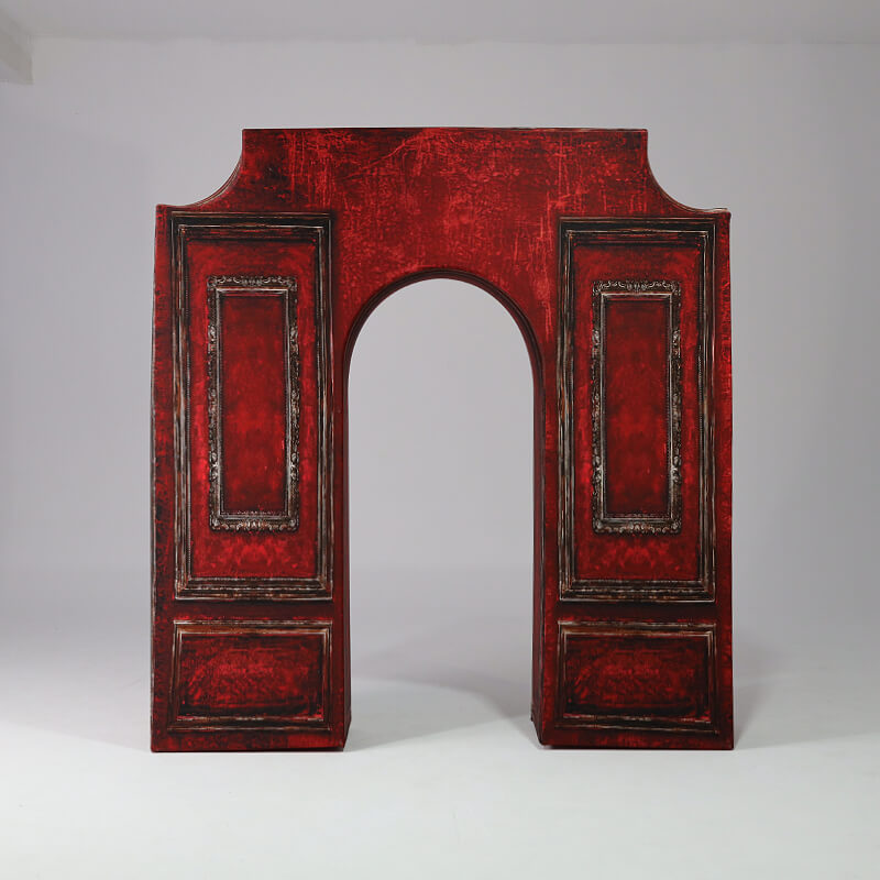 6.5x7.2ft Black Arc de Triomphe Party Backdrop Stand-ubackdrop