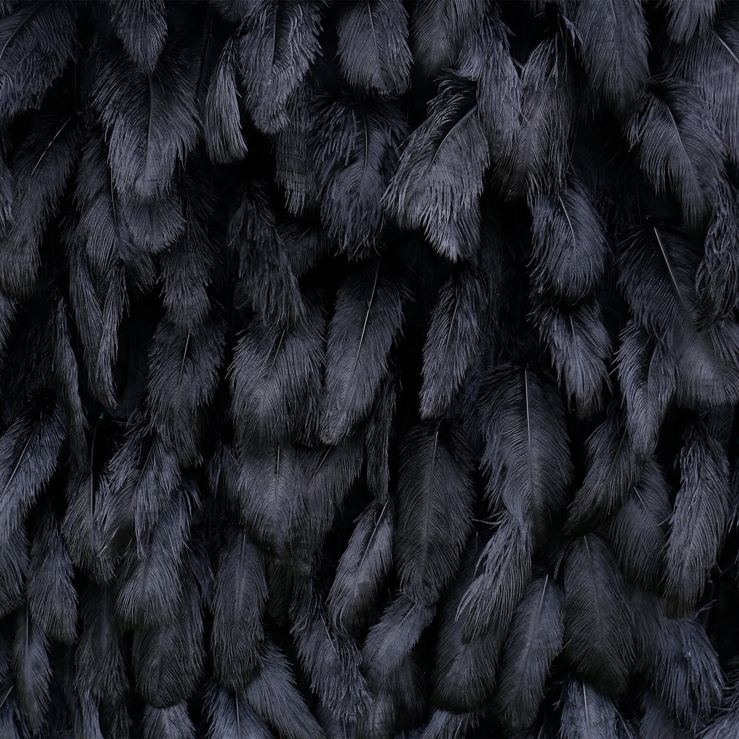 Black Feather Flower Wall for Wedding Arrangement Bridal Shower Party Backdrop-ubackdrop
