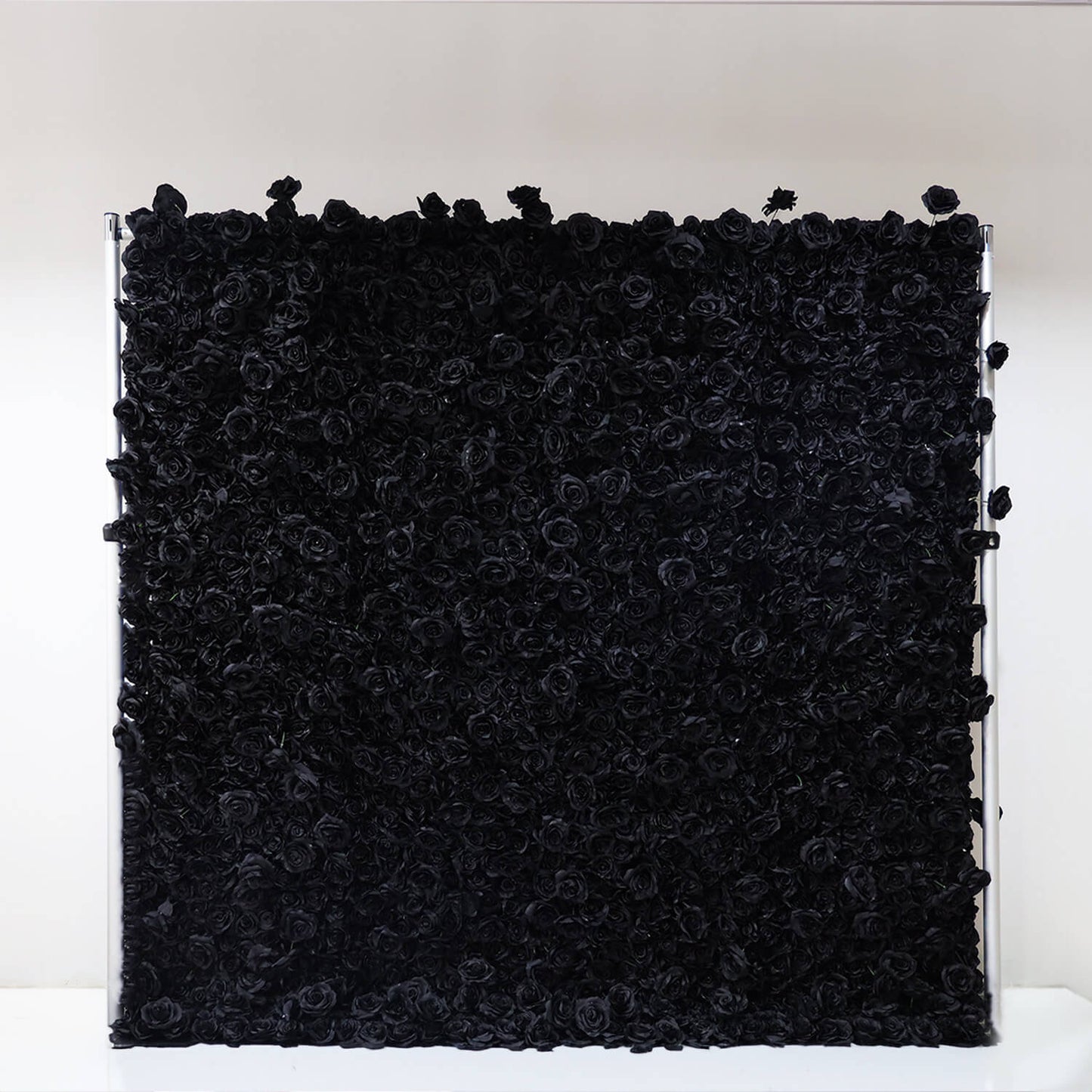 Black Rose Flower Wall Backdrop for Birthday Party Decorations