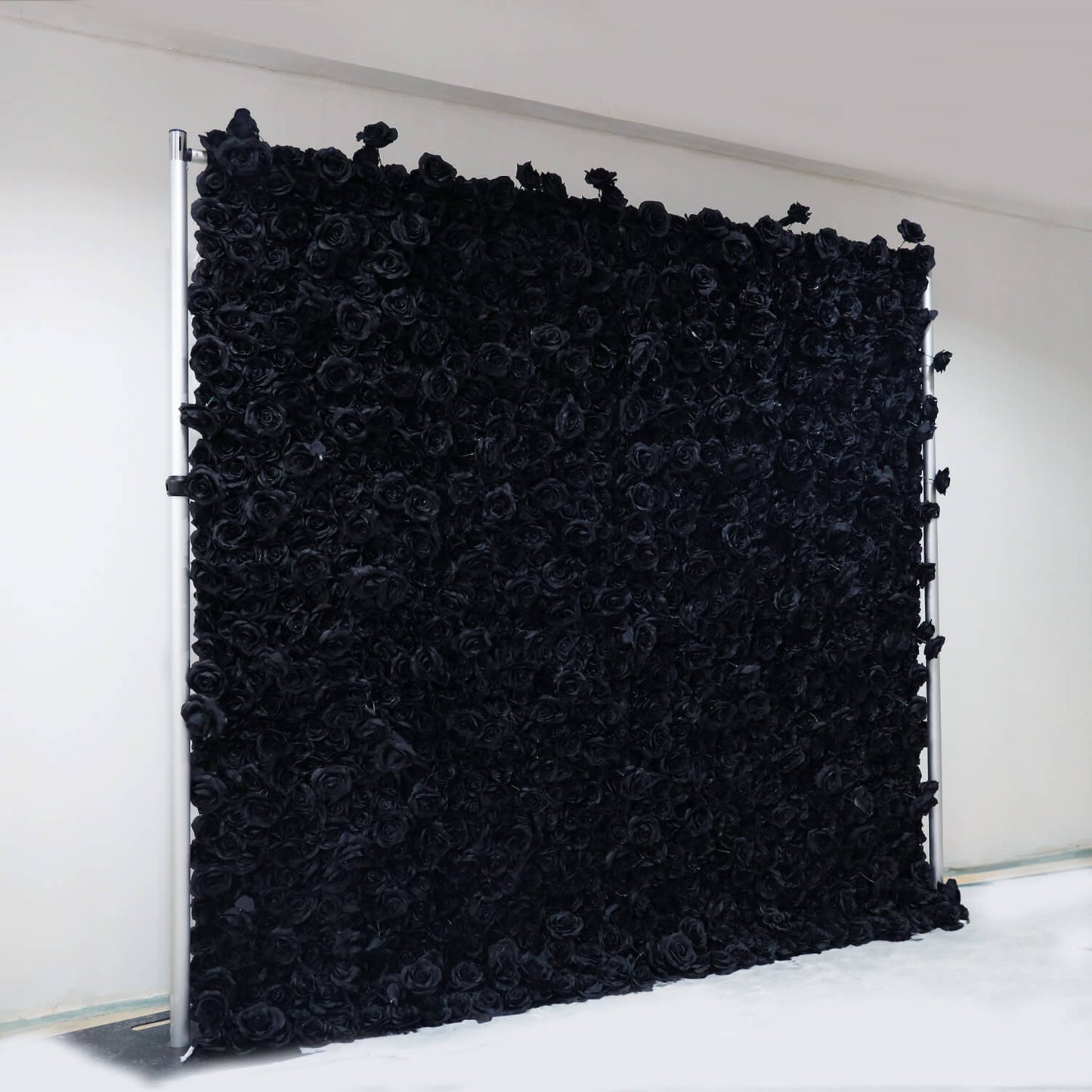 Black Rose Flower Wall Backdrop for Birthday Party Decorations