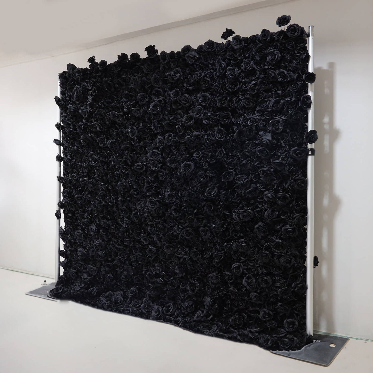 Black Rose Flower Wall Backdrop for Birthday Party Decorations