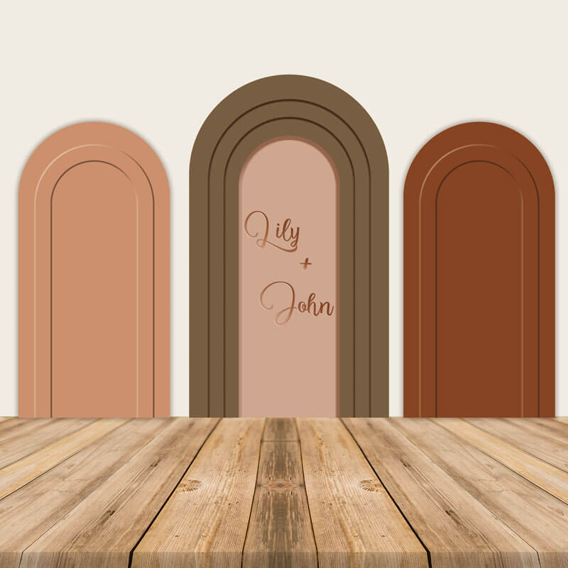 Boho Theme Arch Wall Backdrop for Wedding Party Decoration-ubackdrop