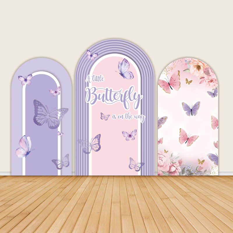Butterfly Theme Birthday Party Backdrop Decoration Cover-ubackdrop
